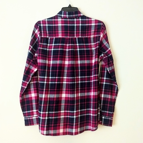 5/$30 NWT Croft & Barrow Pink/Purple Soft Lightweight Flannel Shirt Gorpcore - Picture 7 of 7